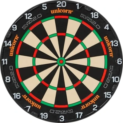 Image of Unicorn Dartboard Eclipse Ultra 2.0 Venom Black Razor Spider Hi Vis Horizontal Numbers Abyss Intense Vibrant Colour Longevity Rotatable Symmetric Logos