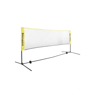 Image of SONGMICS SYQ500Y 5 m Badminton Net, Volleyball Adjustable Poles in Height, Portable Set for Tennis, Beach Volleyball, Garden, Park, Outdoor, Yellow