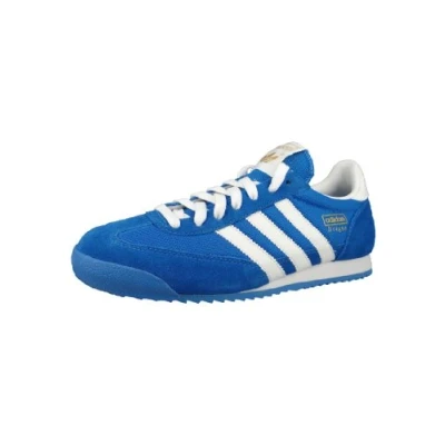 Image of Adidas Originals Dragon, Men&#039;s Trainers, Blue Bluebird White Metallic Gold, 7 UK