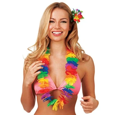Image of Adult Waikiki Hawaiian Lei Fancy Dress Accessory