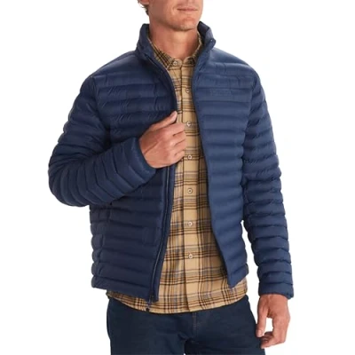 Image of Marmot Men&#039;s Echo Featherless Jacket, Warm Puffy Insulated Winter Coat, Water resistant Quilted Parka, Lightweight Packable Outdoor Windproof