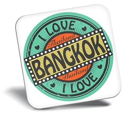 Image of Destination Vinyl ltd Fridge Magnet I love Bangkok Thailand Travel 4281
