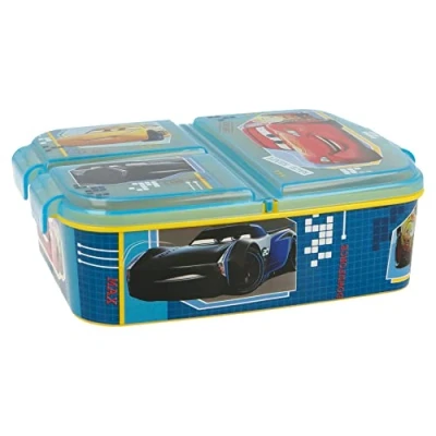 Image of Stor CARS DISNEY Kids Children’s 3 Compartment Sandwich Lunch Box