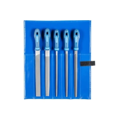 Image of Pferd 542WR250H2 Type Cut 2 Machinist&#039;s File Set, Multi Colour, 250 mm, 5 Piece