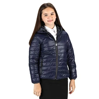Image of Regatta Boy&#039;s Kids Stormforce Jacket Regular Fit Plain Hooded Long Sleeve Jacket, Blue (Navy), 9 10 Years