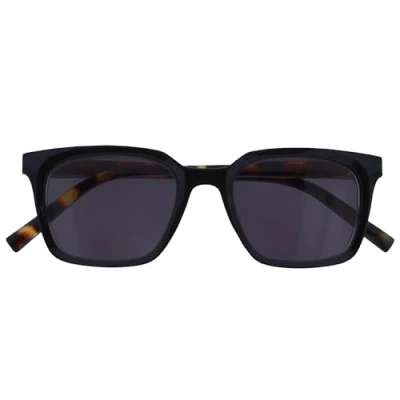 Image of OPULIZE KOI Reading Sunglasses Large Rectangular Frame Tinted Lens UV400 Black Mens Womens Spring Hinges S50 1 +3.00