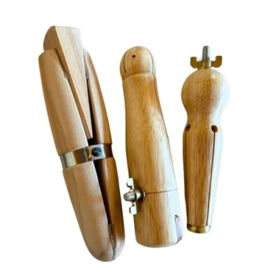 Image of Proops Jewellers Ring Clamps, Set of 3 Wooden Holding Tools. (J1342). Free UK Postage