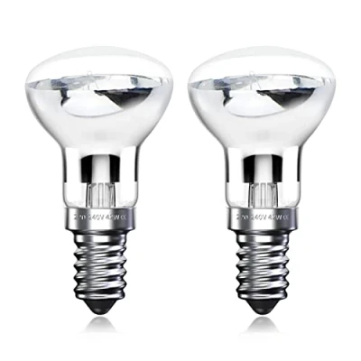 Image of Klarlight R39 E14 40W Lava Lamp Bulbs, Small Edison Screw SES Reflector Spot Warm White 2800K Energy Saving Spotlight Halogen Bulbs Dimmable (Pack of 2)