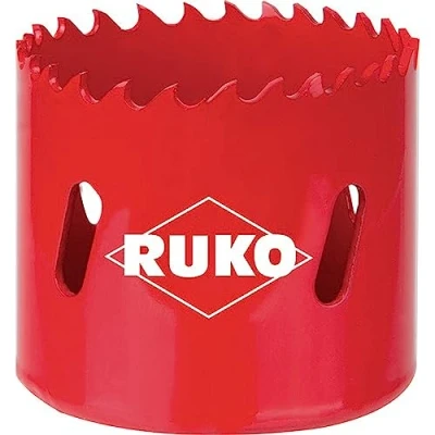 Image of Ruko HSS Bi Metal Hole Saw with Varied Toothing, Red Finish, 83mm Diameter, R106083