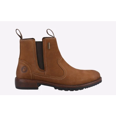 Image of Cotswold Laverton Womens Tan Leather Boot Size 7 Brown