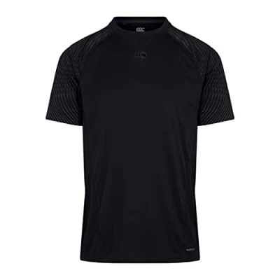 Image of Canterbury Men&#039;s Vapodri Superlight Short Sleeve Training T Shirt, Black, M