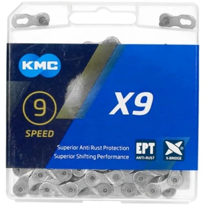 Image of KMC X9 EPT Chain, Dark Silver, 114 Link