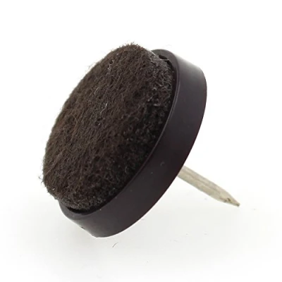 Image of 16x Round Nail in Furniture Feet Glides with Felt Pad 30mm (1 3/16&quot;) by Lifeswonderful®