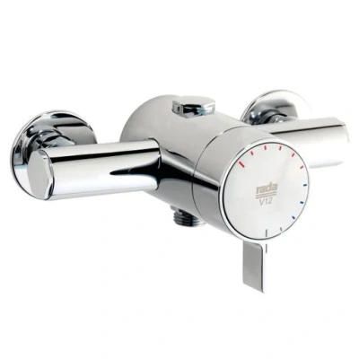 Image of Rada V12 Thermostatic Exposed Shower Valve Chrome 1.1651.001