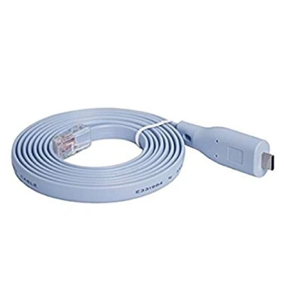 Image of Wfortune Usb C Console Cable,Console Cable To C,Usb Type Rj45 For MacBook Laptops (FTDI RS232 Chip, 6Ft/1.8M)