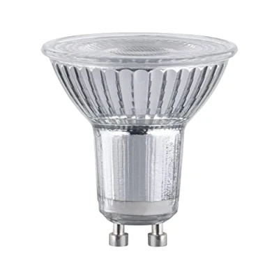 Image of Paulmann 28982 Standard LED Reflector GU10 4.9W 230V 350lm 50mm Silver Glass 2700K Warm White lamp, 4.9 W