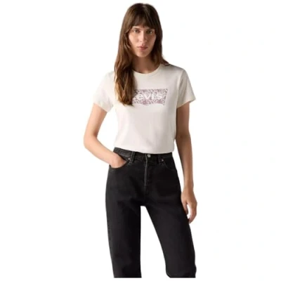 Image of Levi&#039;s Women&#039;s The Perfect Tee T Shirt, Ananda Floral Bw Fil, M