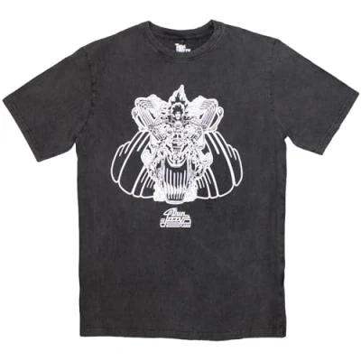 Image of Paradiso Clothing THIN Lizzy Rocker Print Tshirt, Size: XL, Charcoal