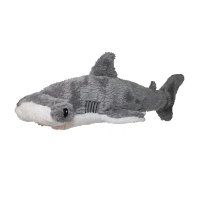 Image of EcoBuddiez Hammerhead Shark from Deluxebase. Small 31cm Soft Plush Animals made Recycled Plastic Bottles. Eco Friendly Cuddly Gift for Kids and Cute Stuffed Animal Toy Toddlers.