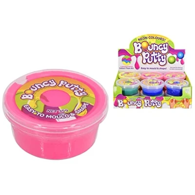 Image of KandyToys Neon Bouncing Putty x 12 Loot Bag Party Favours Fillers For Kids Stress Relief Sensory Toy