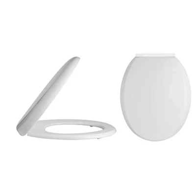 Image of Balterley Standard Round Top Fix Soft Close White