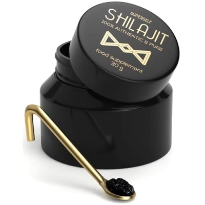 Image of Shilajit Resin 30g Pure, Raw &amp; Authentic Gold Grade High Potency Natural Energy Boost for Men Women Rich in Fulvic Acid 65% 60 Servings