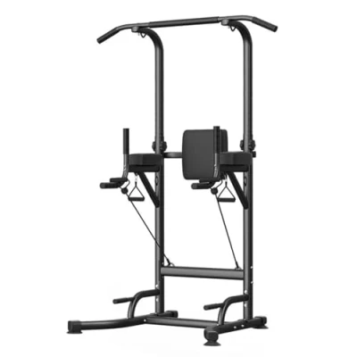 Image of Jupgod Pull Up &amp; Dip Station, Adjustable Height Multi Function Power Tower for Home Gym Strength Training Fitness Workout Equipment
