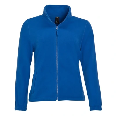 Image of SOLS Womens/Ladies North Full Zip Fleece Jacket (Royal Blue) Size Medium
