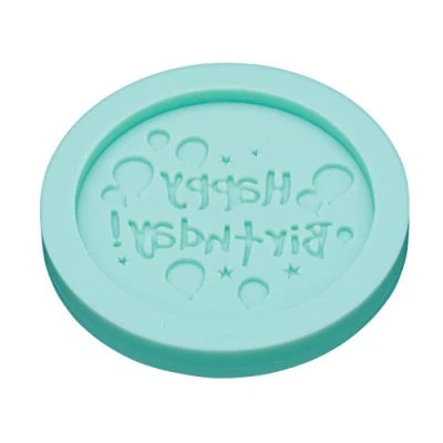 Image of KitchenCraft SDIFM19 Sweetly Does It “Happy Birthday Silicone Fondant Mould, Blue