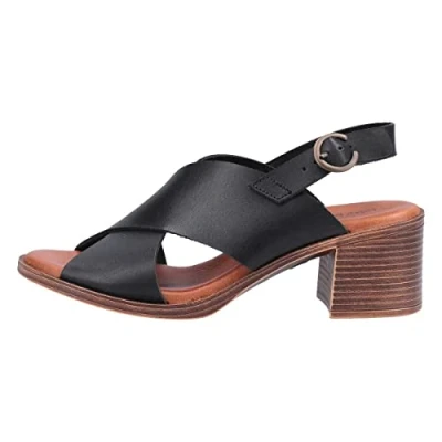 Image of Hush Puppies Women&#039;s Gabrielle Heeled Sandal, Black, 4 UK