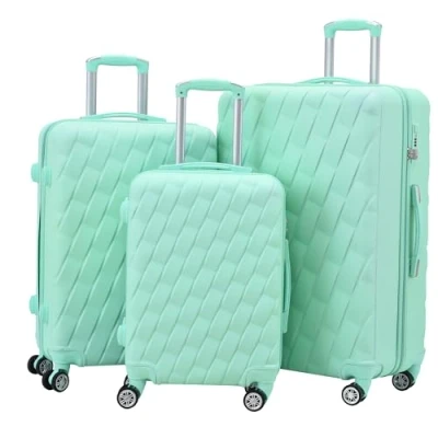 Image of CMY Suitcase Set Hard Shell suitcases Lightweight 3 Digit Combination Lock 4 Dual Spinner Wheels Pcs &amp; Travel Bags Luggage Sets with Telescopic Handle (Green, Piece Set)
