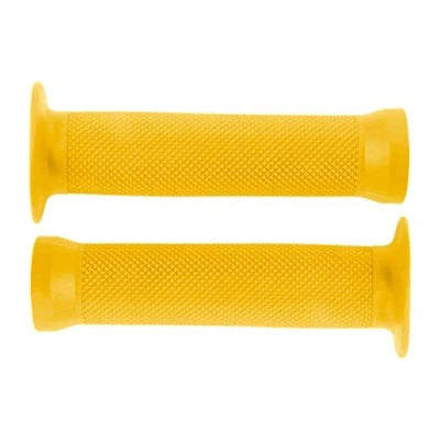 Image of cyclingcolors Bike Handle 130 mm Rubber Quality Texture BMX Freestyle Dirt Diameter 22 (Yellow)