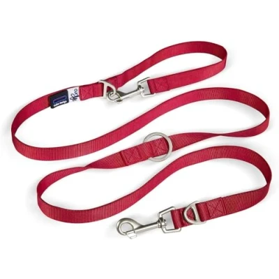 Image of Adjustable Leash Nylon Red L