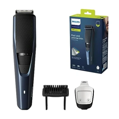 Image of Philips Beard Trimmer Series 3000 Electric for Men with Detail Trimmer, Lift and Trim System, 90 Min Cordless Use 1 Hour Charge (Model BT3238/15)