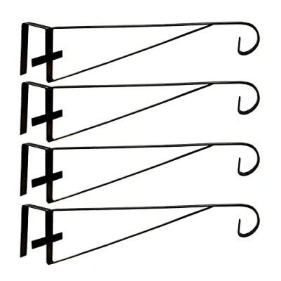 Image of Hanging Basket Brackets for Wooden Fence Panels (Pack of 4)