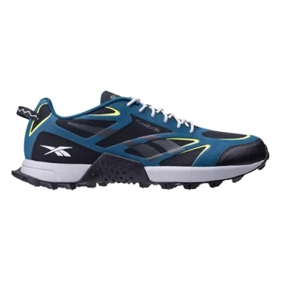 Image of Reebok Unisex at Craze 3 Running Shoes, Black/ESCAPEBLUE/Digital Lime, 6.5 UK