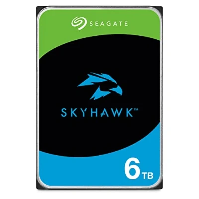 Image of Seagate Skyhawk, 6TB, Video Internal Hard Drive, 3.5&quot;, SATA, 6Gb/s, 64MB Cache, for DVR/NVR Security Camera System, with Drive Health Management, 3 year Rescue Services, FFP (ST6000VXZ09)