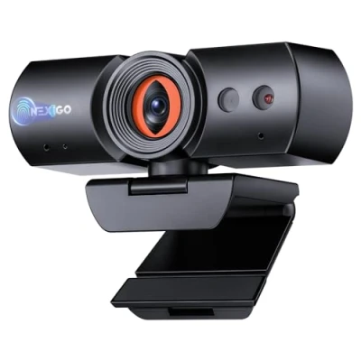 Image of NexiGo HelloCam Pro, Webcam with Windows Hello, 1080P 60FPS Autofocus, True Privacy, Automatic Electronic Shutter, Computer Camera, Microphone, Facial Enhancement, HD USB Web Cam