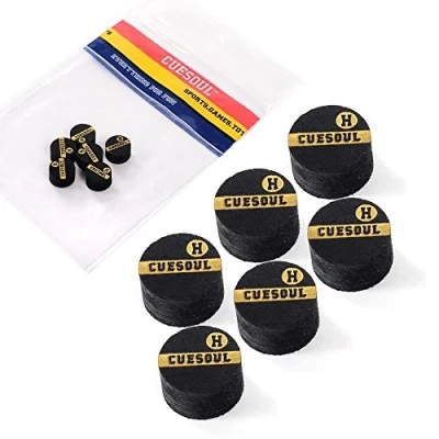 Image of CUESOUL 6 Pieces Layer Pigskin Snooker Cue Tips (Hard)