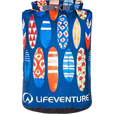 Image of Lifeventure Waterproof Print Dry Bags 25 Litre Sacks for Kayaking Rafting Boating Hiking Camping Travel Fishing Sea Swimming Paddleboarding Boat