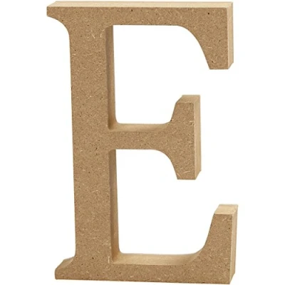 Image of Letter, H: 8 cm, thickness 1,5 MDF, E, 1pc
