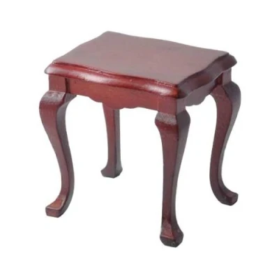 Image of Dolls House Side Lamp Wine Table Mahogany Miniature Living Room Furniture