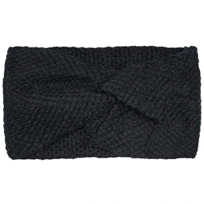 Image of styleBREAKER Ladies Knitted Headband with Waffle Pattern and Twist Knot, Warm Winter Hairband, 04026060, Colour:Black