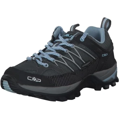 Image of CMP Women&#039;s Rigel Low WMN Trekking Shoe WP, Graphite Light Blue, 8 UK