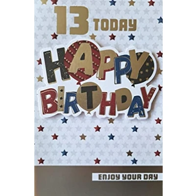 Image of Prelude 13 Today Happy Birthday Card for 13th Boy