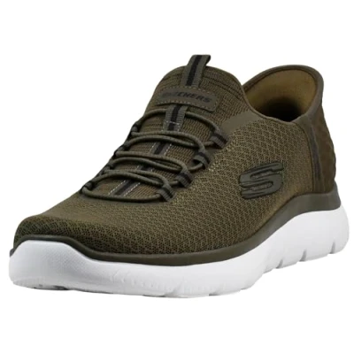 Image of Skechers Slip Ins Summits High Range Mens Runners Olive 11 UK