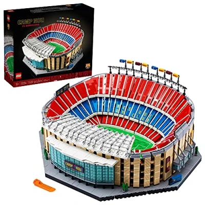 Image of LEGO Camp NOU FC Barcelona 10284 Building Kit; Build a Displayable Model Version of The Iconic Soccer Stadium (5,509 Pieces)