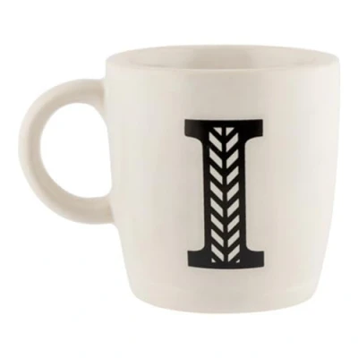 Image of FabFinds Hugga Mug with Initials Classic Ceramic Large Gift Coffee Cups 330ml (I)