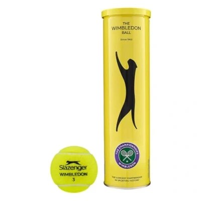 Image of Slazenger Wimbledon Tennis Balls Tube Of 4