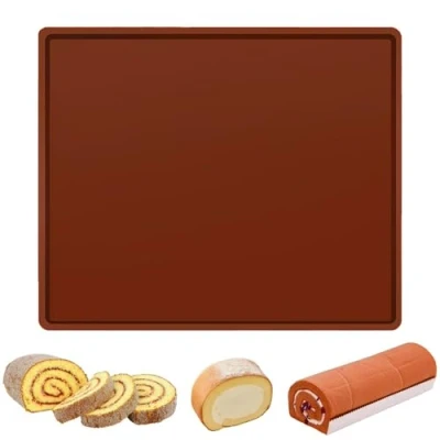 Image of JOOTUEPO Silicone Baking Trays, Swiss Roll Tray, Non Stick Mat Trays Tin for Cooking, Baking, Bread, Cookies